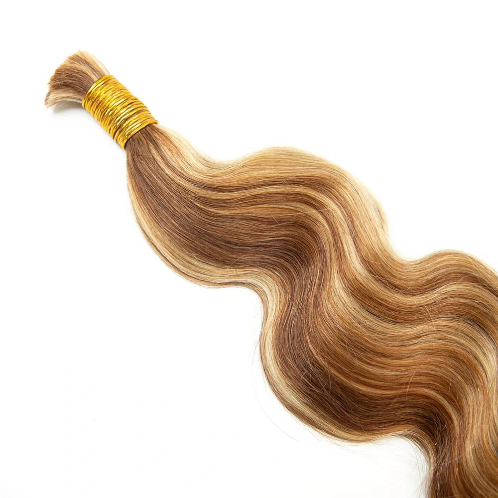#27/#30/#613 Mix Color Blend Body Wave Bulk Human Braiding Hair - Image 9