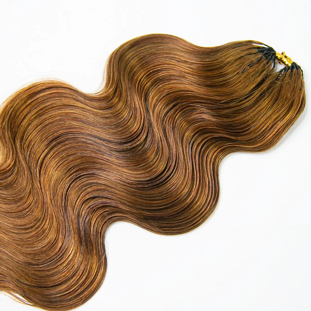 #30 Light Brown Body Wave Human Crochet Hair for Braiding - Image 3