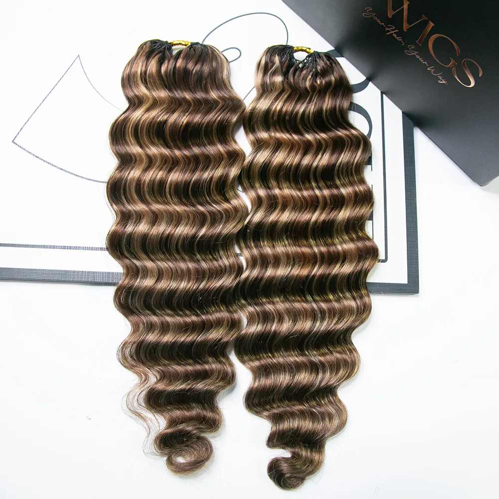 #4/27/30 Mix Color Blend Loose Deep Wave Human Crochet Hair - Image 5