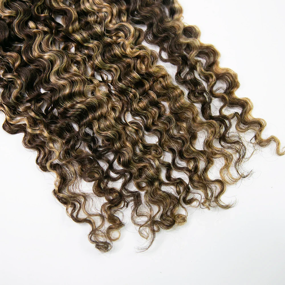 #4/27 Mix Color Blend Water Deep Wave Human Crochet Hair - Image 7