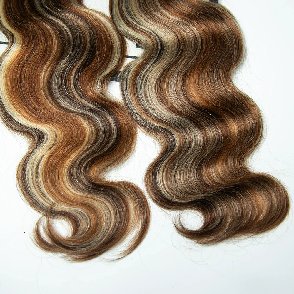 #4/#30/#613 Mix Color Blend Body Wave Bulk Human Braiding Hair - Image 6
