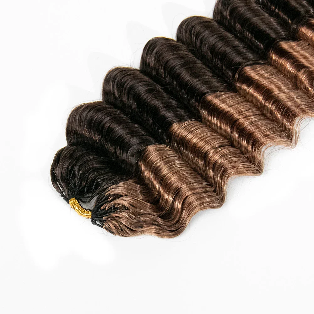 #4/#30 Mix Color Blend Deep Wave Crochet Human Hair - Image 4