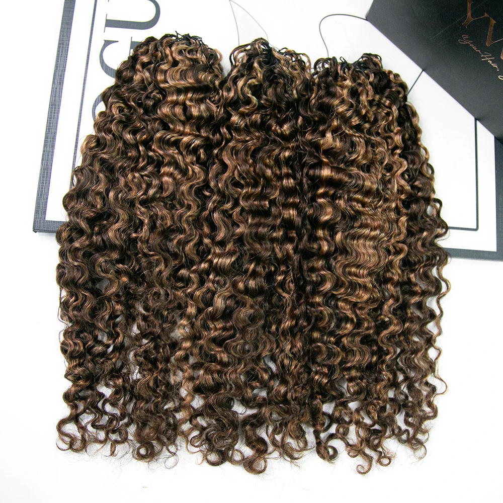 #4/30 Mix Color Blend Water Deep Wave Feather Crochet Hair - Image 2