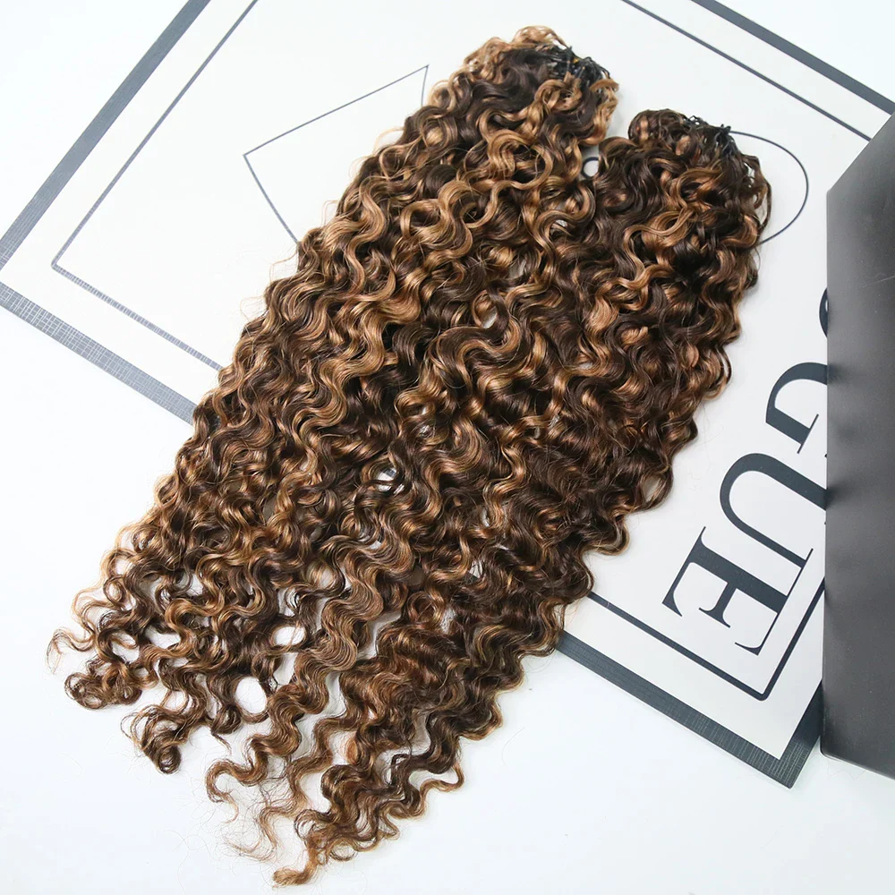 #4/30 Mix Color Blend Water Deep Wave Feather Crochet Hair - Image 5