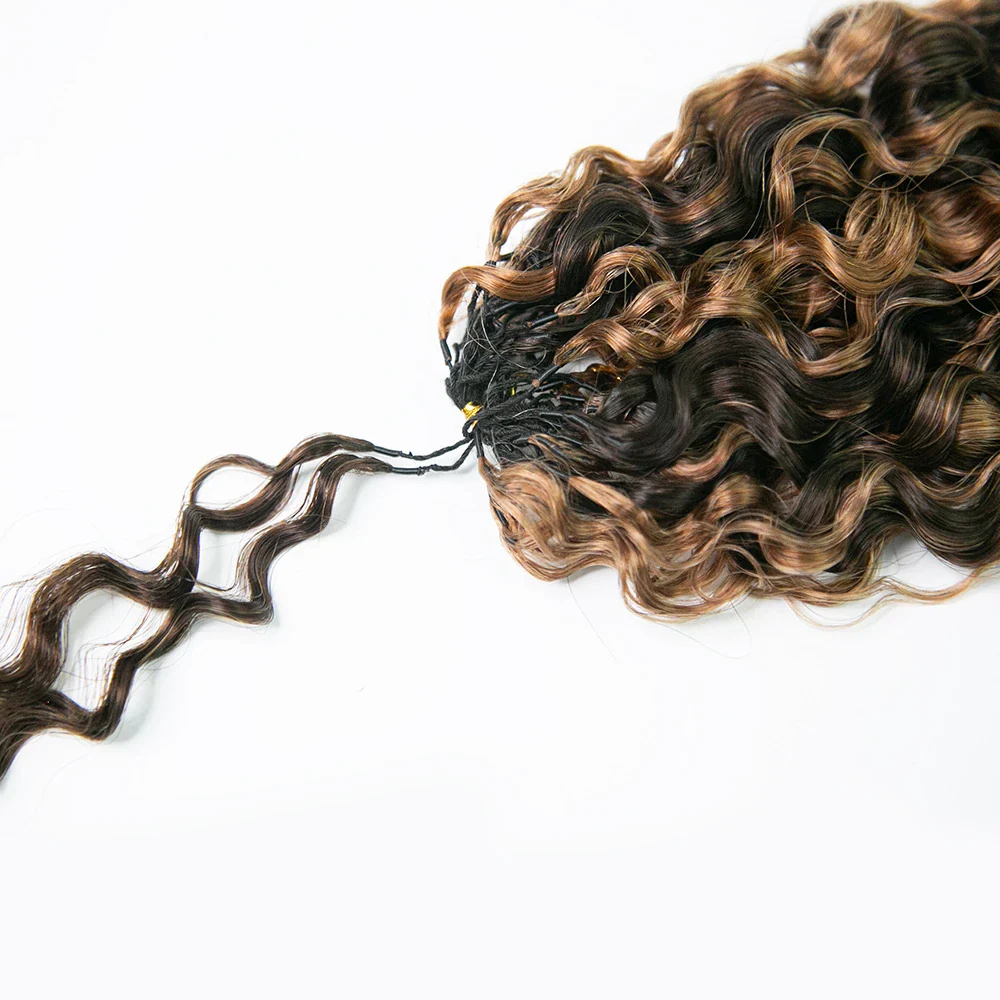 #4/30 Mix Color Blend Water Deep Wave Feather Crochet Hair - Image 8