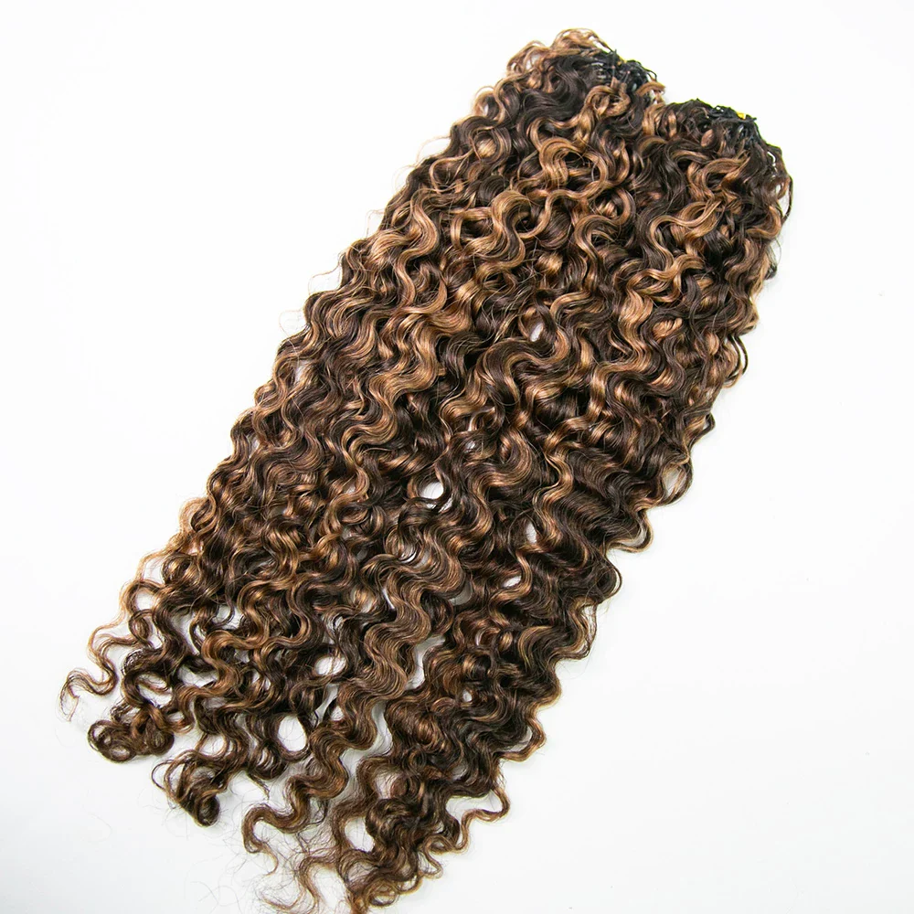 #4/30 Mix Color Blend Water Deep Wave Feather Crochet Hair - Image 9