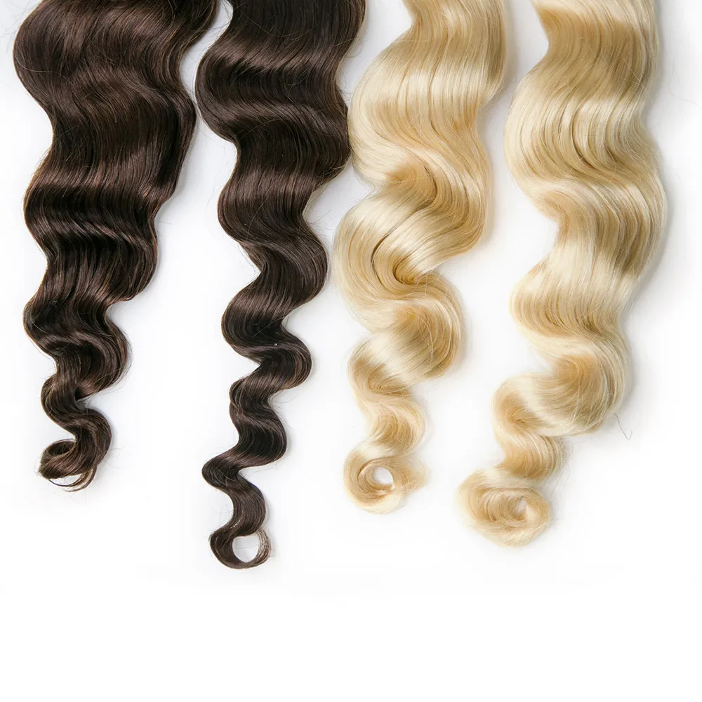 #4/#613 Piano Color Deep Wave Bulk Hair Extensions for Braiding - Image 8