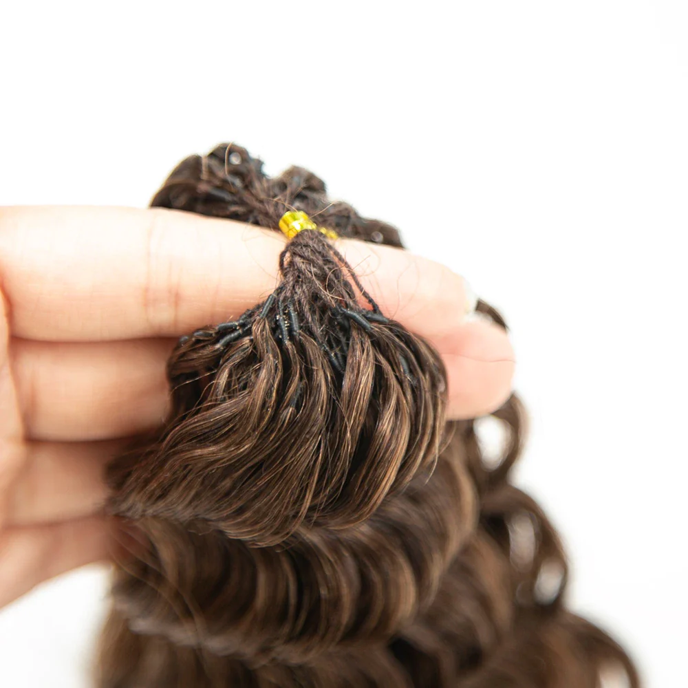 #4 Medium Brown Deep Wave Human Crochet Hair for Braiding - Image 6