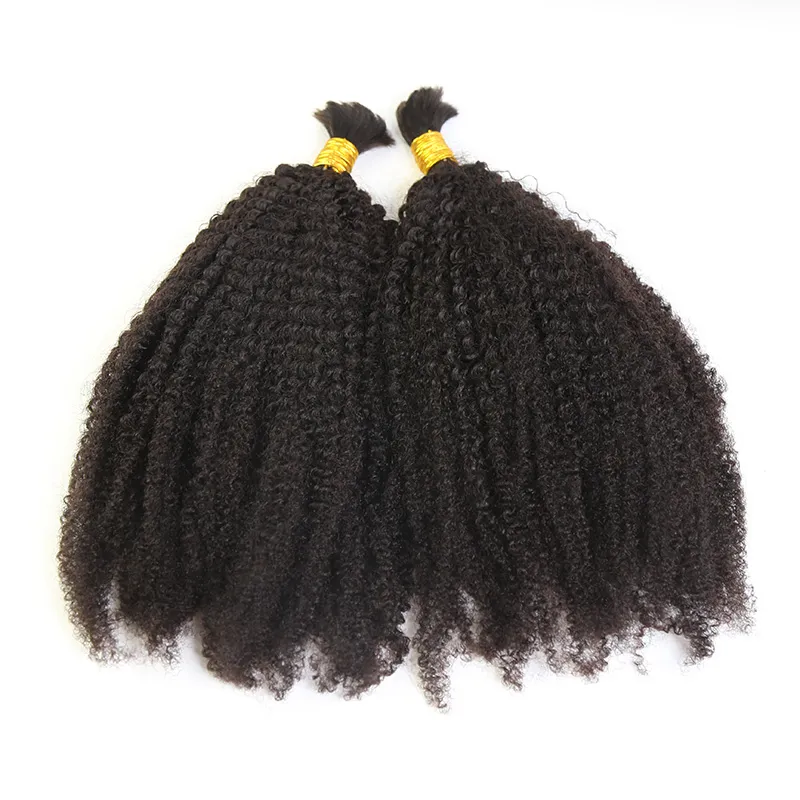 Afro Kinky Curly Bulk Hair Extensions for Braiding - Image 3