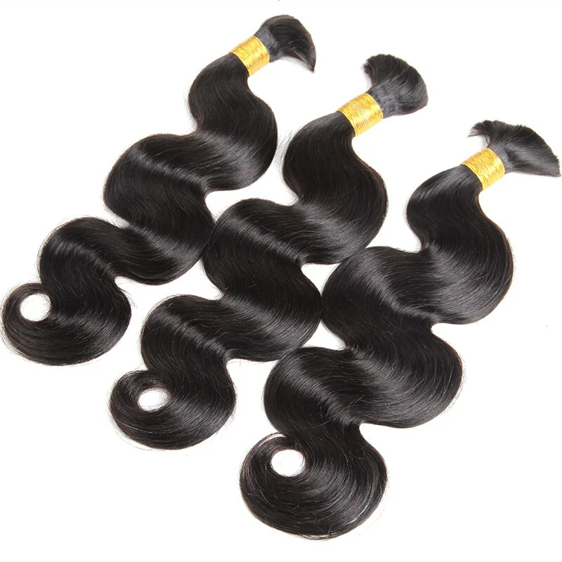 Body Wave Bulk Hair Extensions for Braiding - Image 10