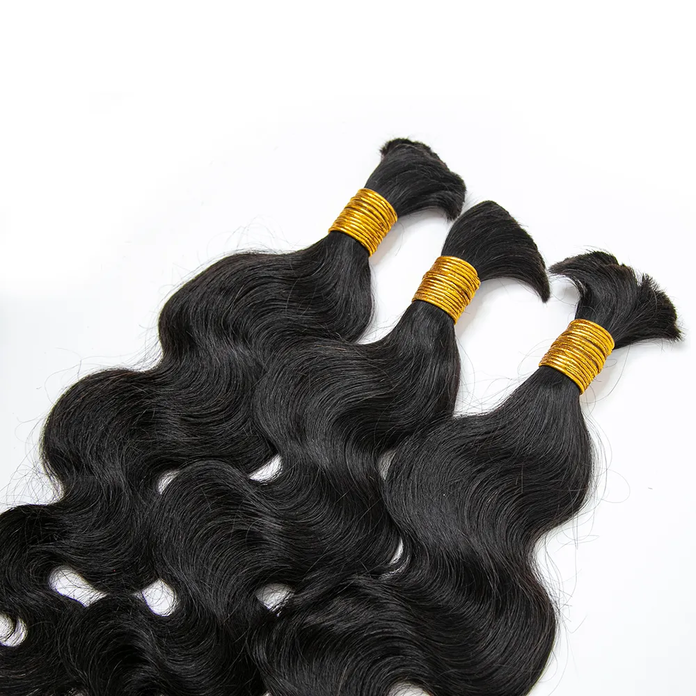 Body Wave Bulk Hair Extensions for Braiding - Image 11