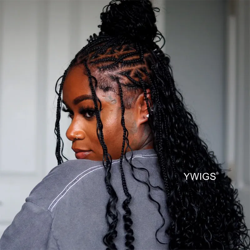 Double Drawn Burmese Deep Wave Human Braiding Hair - Image 3