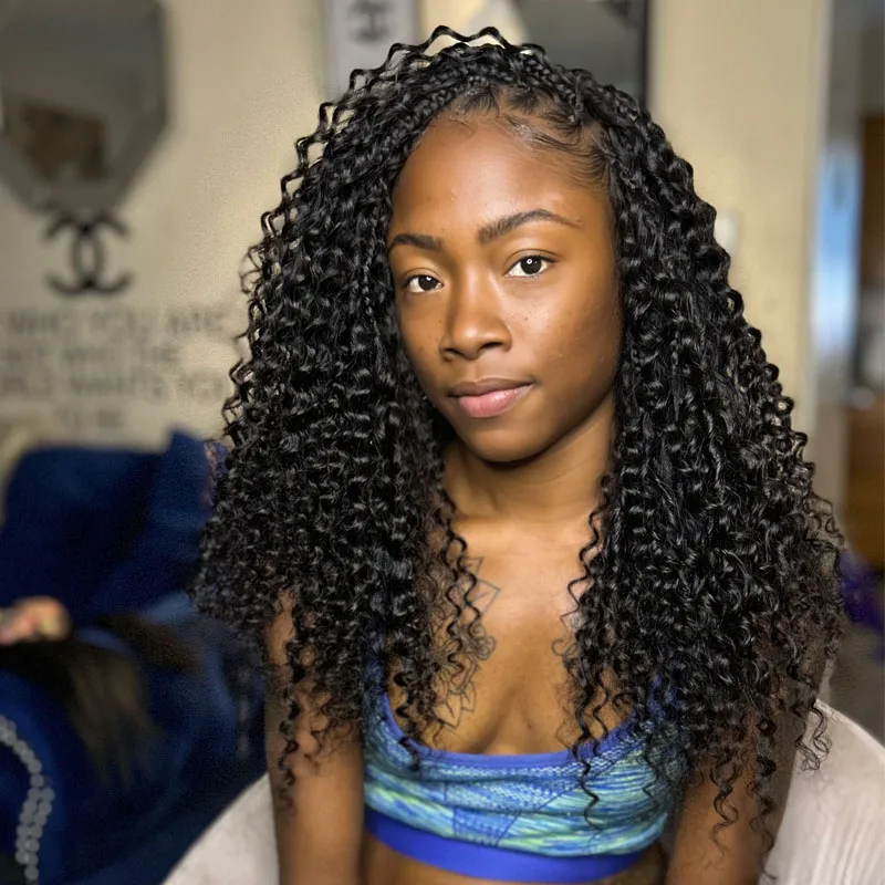 Double Drawn Burmese Natural Wave Human Braiding Hair - Image 3