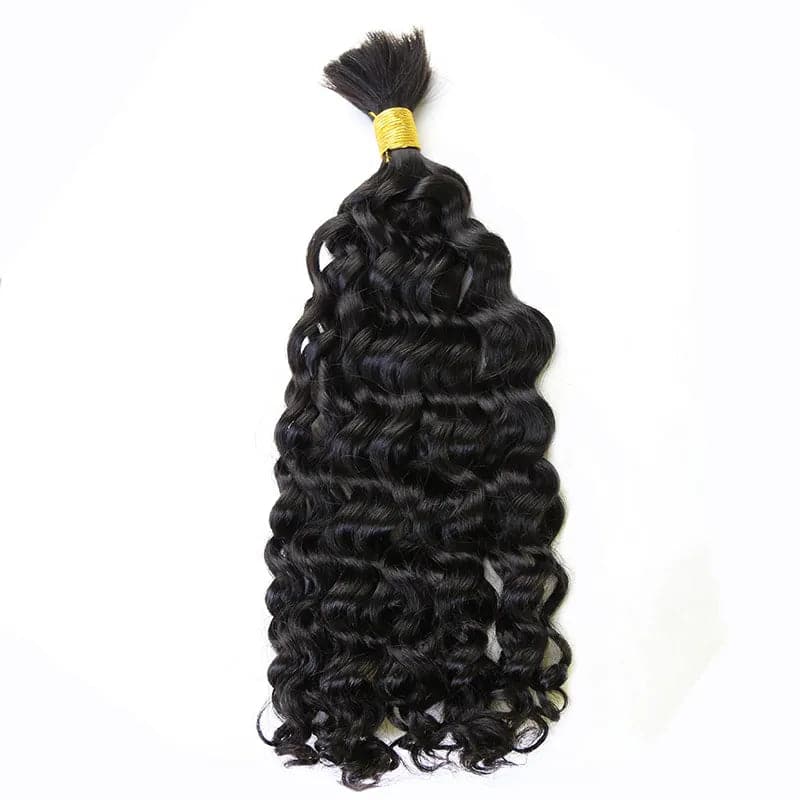 Double Drawn Burmese Natural Wave Human Braiding Hair - Image 5