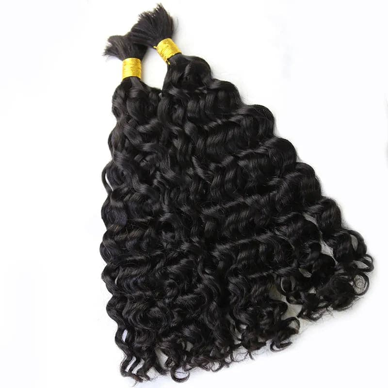 Double Drawn Burmese Natural Wave Human Braiding Hair - Image 7
