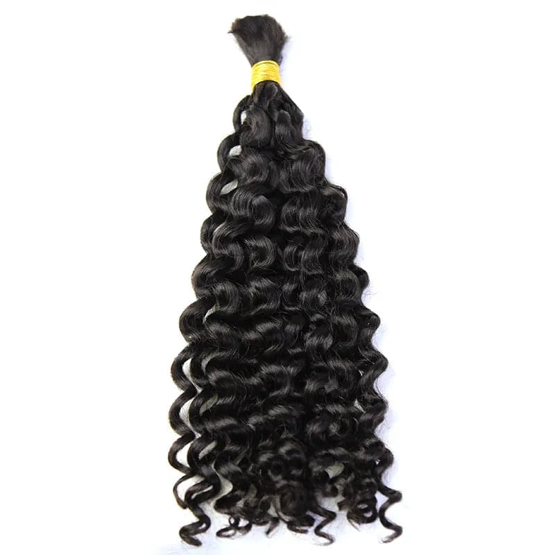 Double Drawn Burmese Water Wave Human Braiding Hair - Image 6