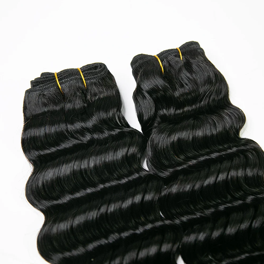 Cambodia Virgin Hair Loose Deep Wave Weft Bundles Human Hair - Image 5