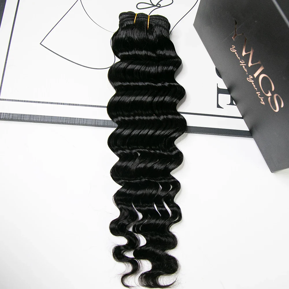 Cambodia Virgin Hair Loose Deep Wave Weft Bundles Human Hair - Image 6