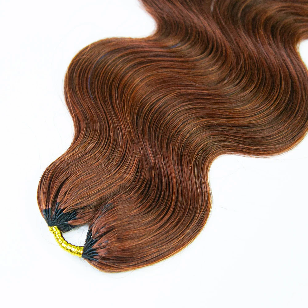 Copper Color Body Wave Feather Crochet Hair - Image 3