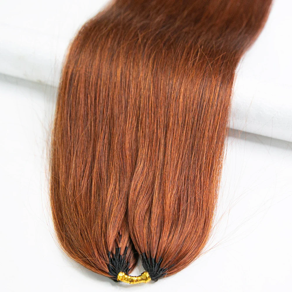 Pre-Order Copper Color Silky Straight Feather Crochet Hair Human Hair - Image 6