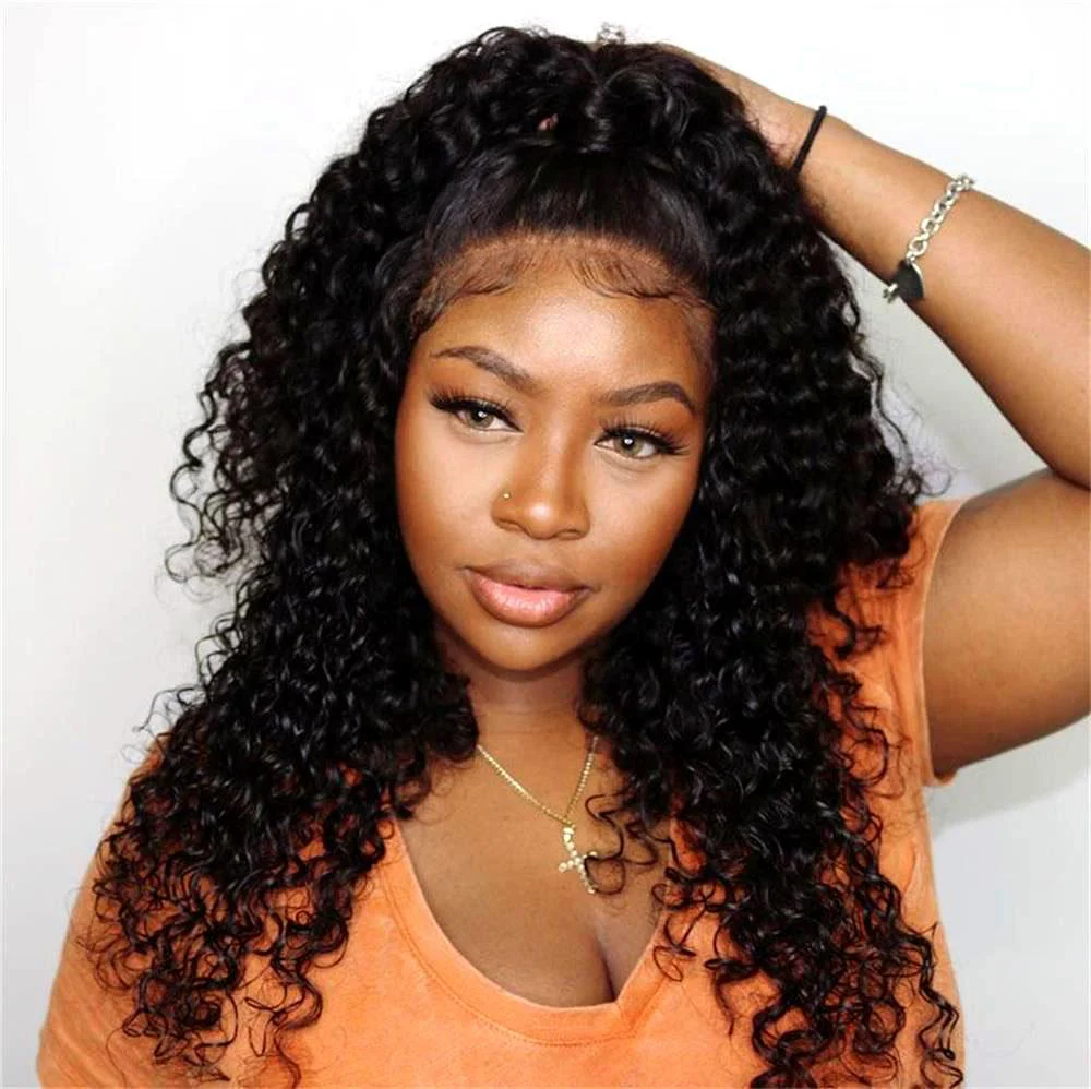 Curly Human Hair 13 x 6 Lace Front Wig A68 - Image 3