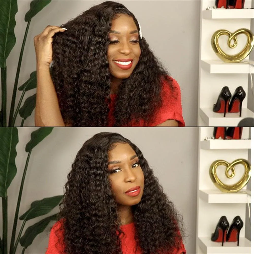 Curly Human Hair 13 x 6 Lace Front Wig A68 - Image 4