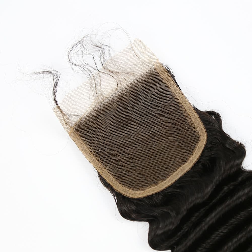 Natural Color Brazilian Hair Deep Wave 5x5 HD Lace Closure LSB05 - Image 5