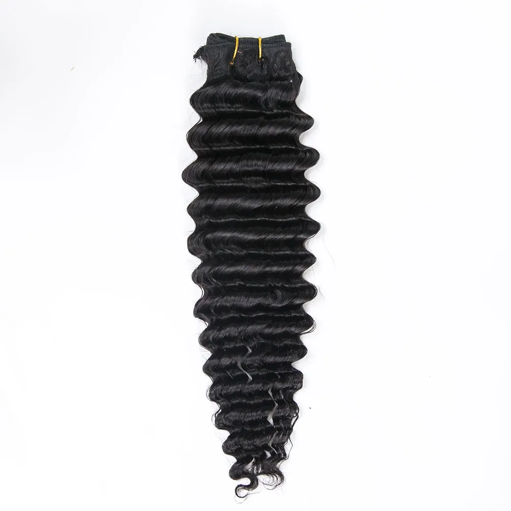 Deep Wave Human Hair Bundles Natural Color Cambodia Virgin Hair - Image 3