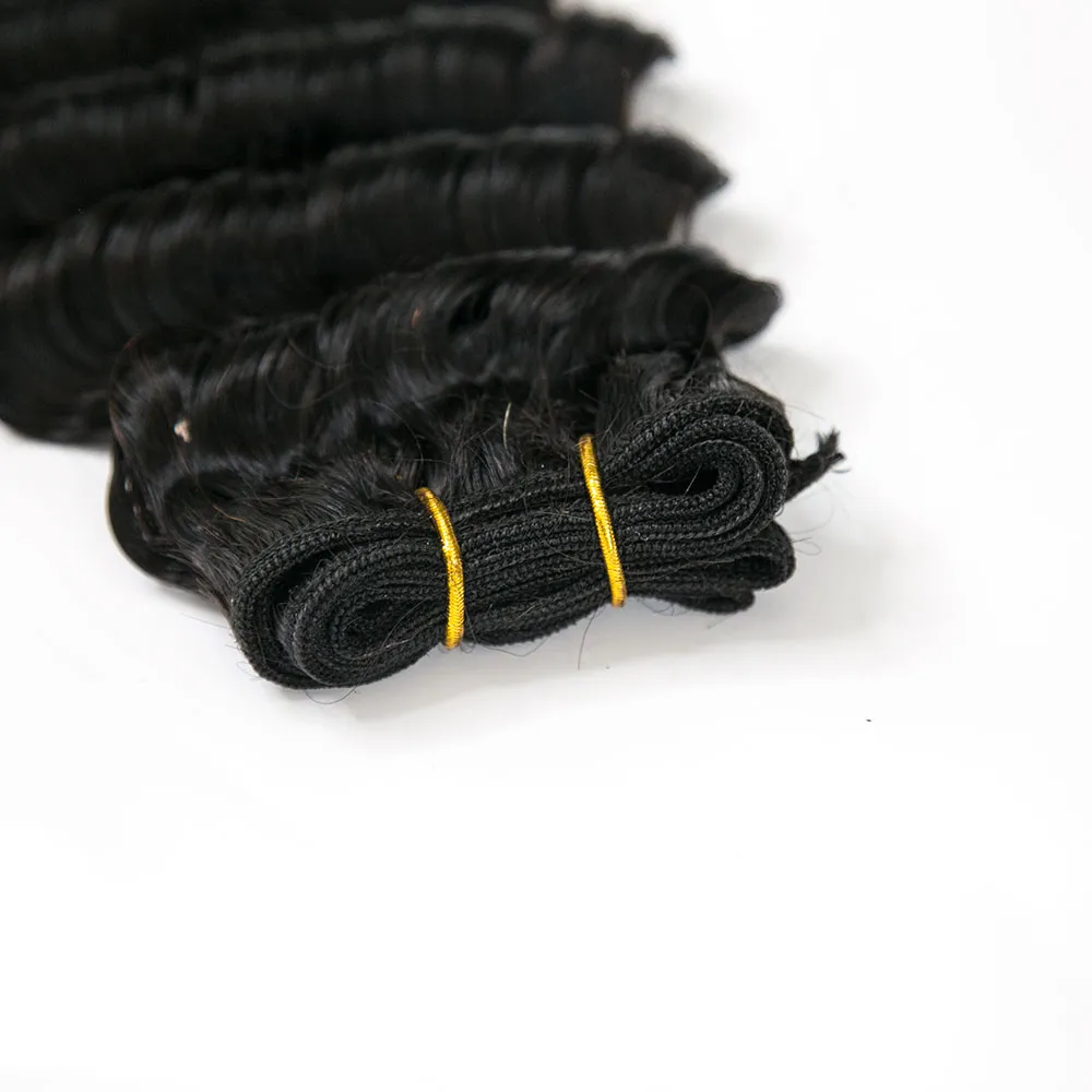 Deep Wave Human Hair Bundles Natural Color Cambodia Virgin Hair - Image 6
