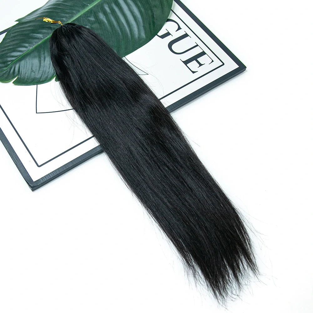 Human Crochet Hair Extensions Silky Straight - Image 3