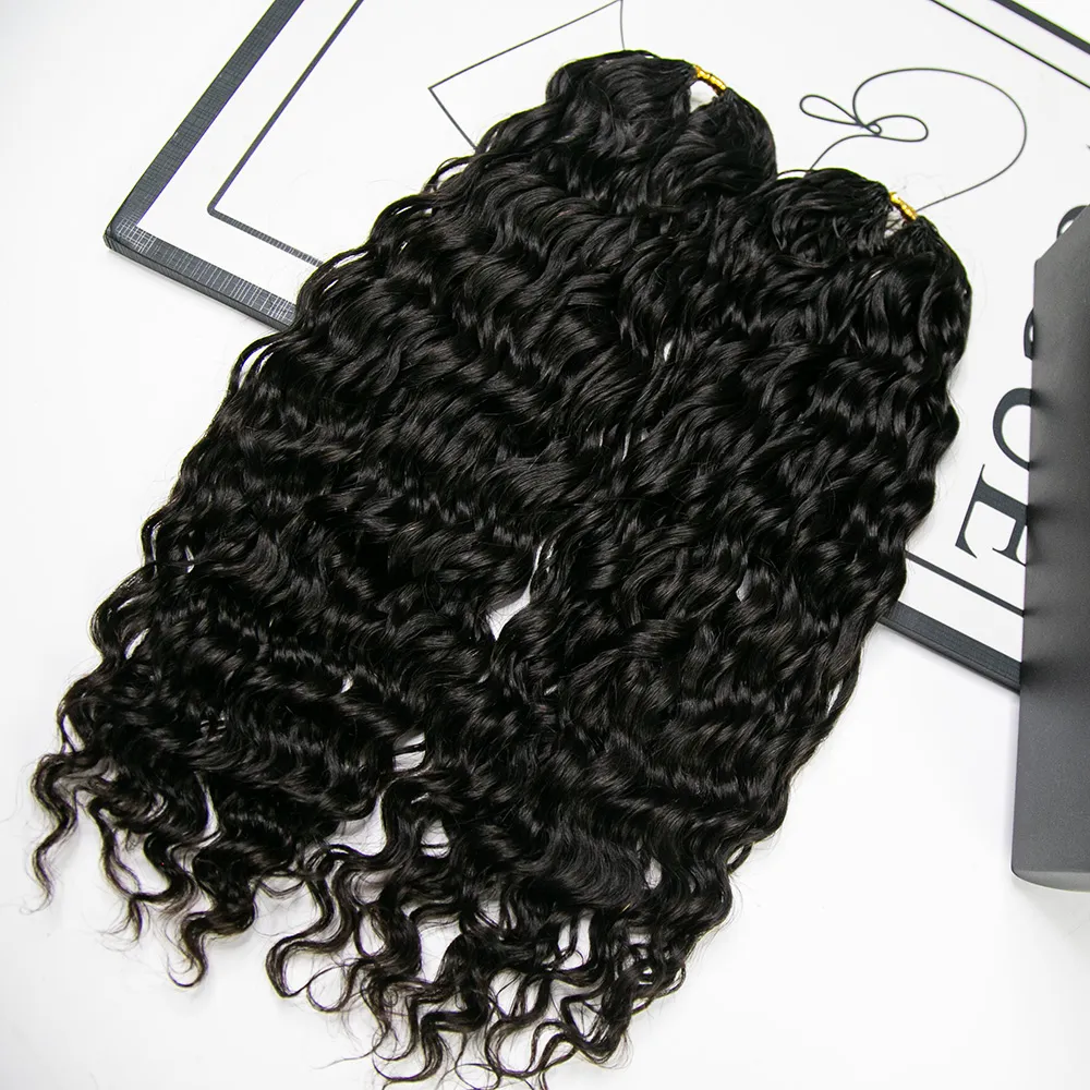 Wholesale - Natural Black Crochet Hair Extensions Human Hair (100 Strands/Per Pack) - Image 16