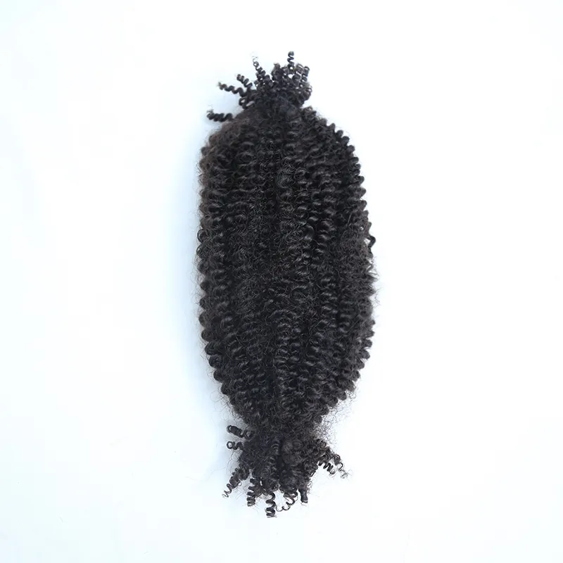 Human Hair Spring Twist Hair Extensions Natural Color - Image 8