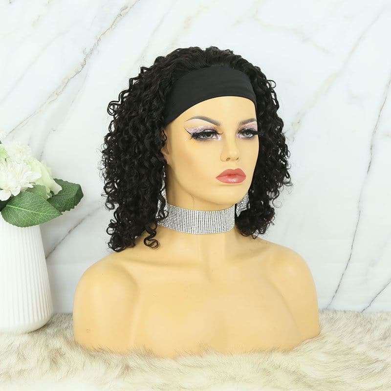 Joyce Water Wave Bob Human Hair Headband Wig - Image 7