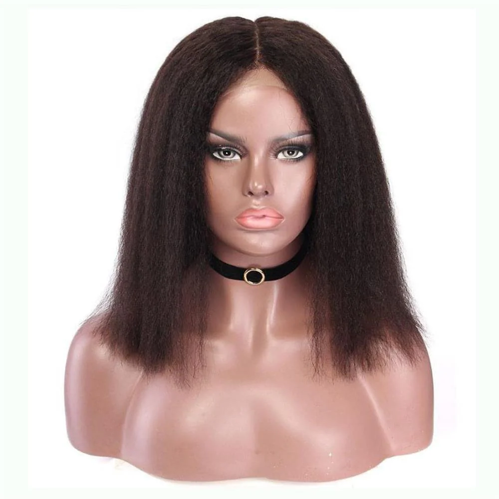 Kinky Straight 13 x 6 Lace Front Bob Wig BOB2S - Image 4