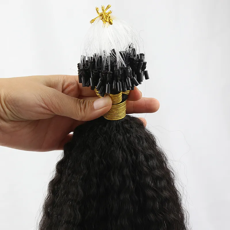Kinky Straight Micro Loop Hair Extension - Image 3