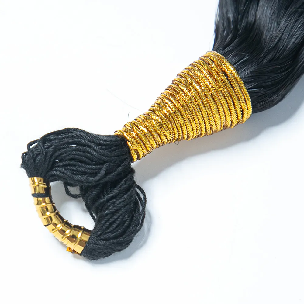 Loose Deep Wave Feather Crochet Boho Hair for Braiding (50 Strands) - Image 5