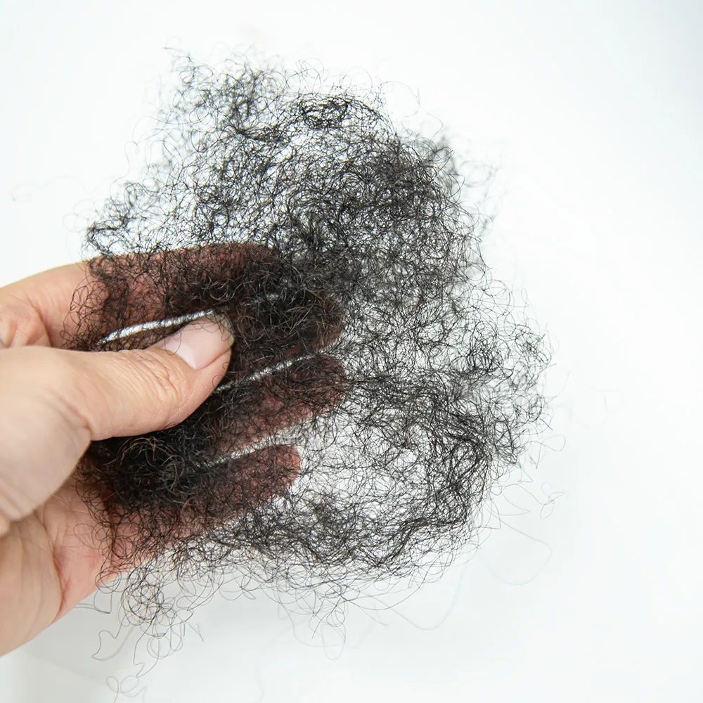Upgraded Natural Color Afro Kinky Bulk Human Hair (50g per pack) - Image 6