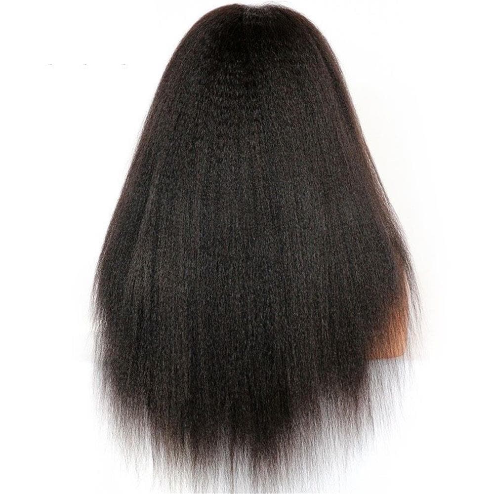 Kinky Straight Human Hair 13 x 6 Lace Front Wig AK69 - Image 6