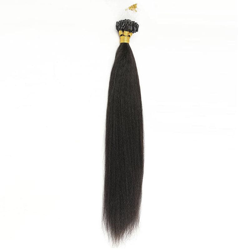 Natural Color Light Yaki Micro Loop Hair Extension - Image 5