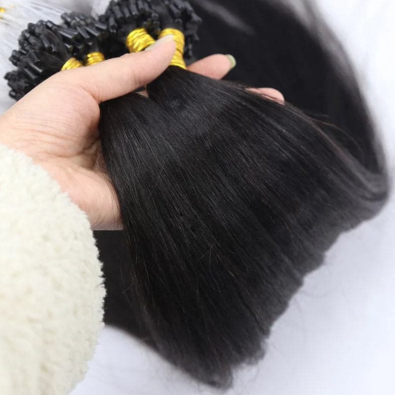Natural Color Light Yaki Micro Loop Hair Extension - Image 7