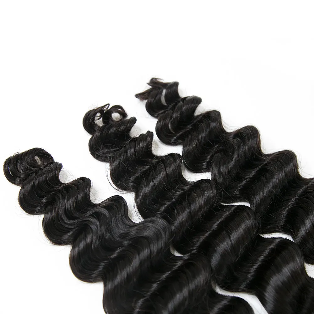Natural Color Loose Deep Wave Bulk Human Braiding Hair - Image 6