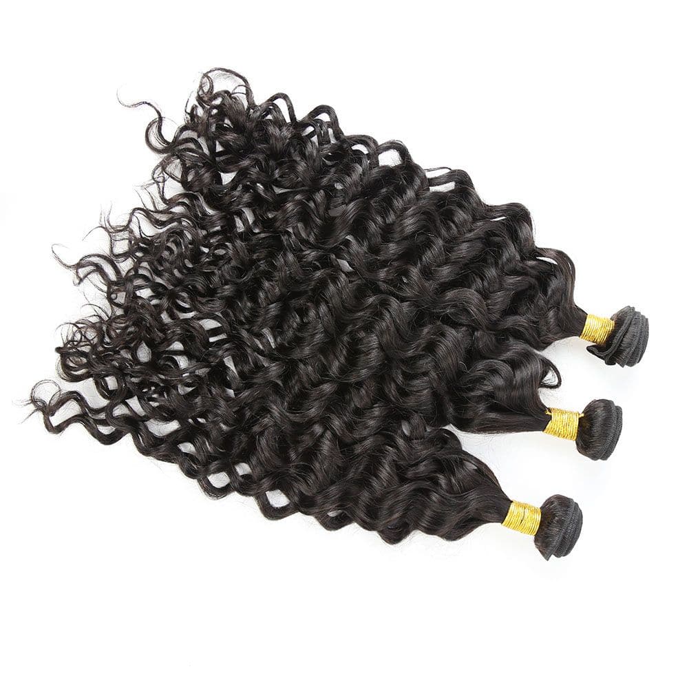 Natural Wave Brazilian Hair Bundles with HD Lace 13x4 Lace Frontal PLB002 - Image 4