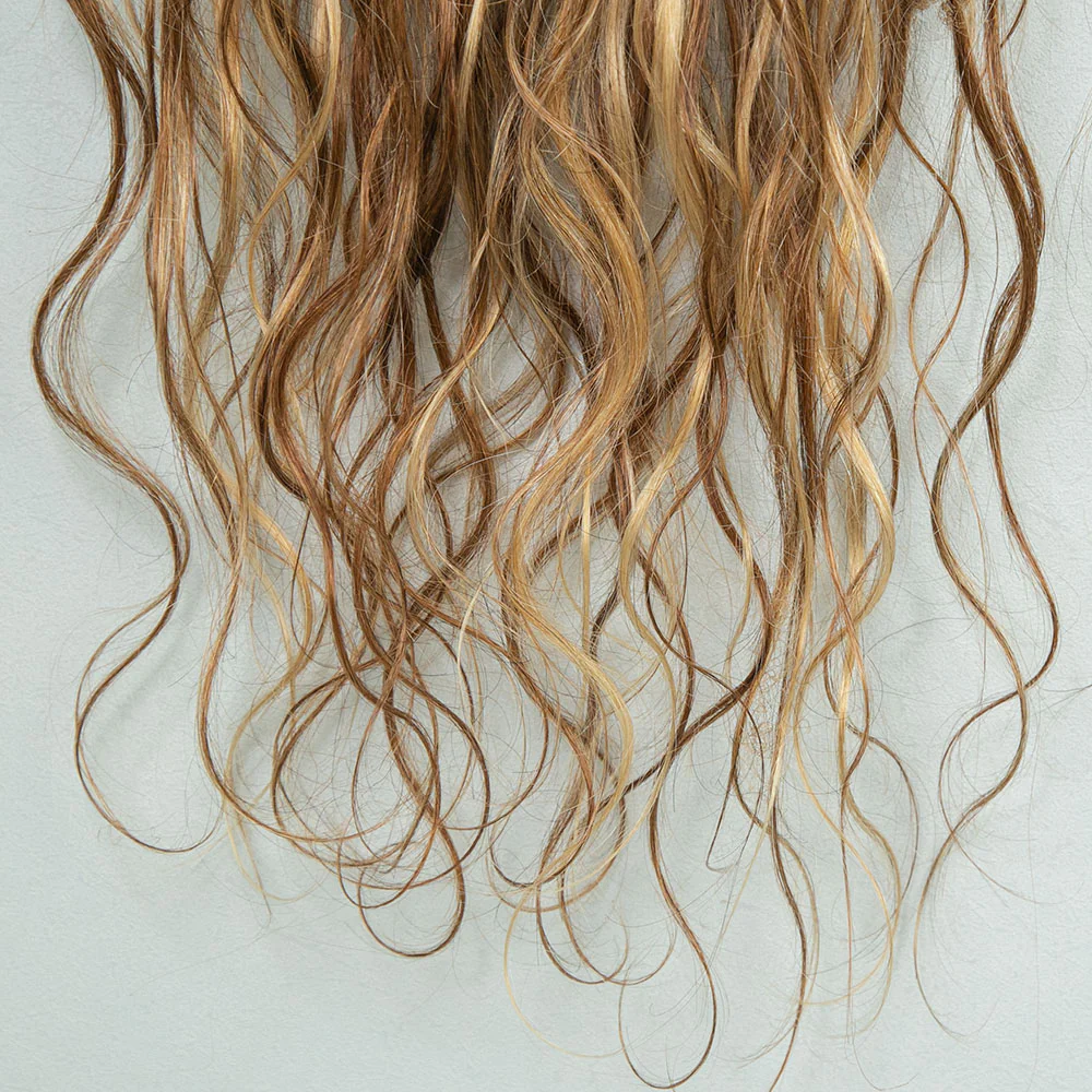 Mixed Blonde Brown Pre-looped Human Hair Crochet Goddess Locs With Body Wave Curls - Image 6