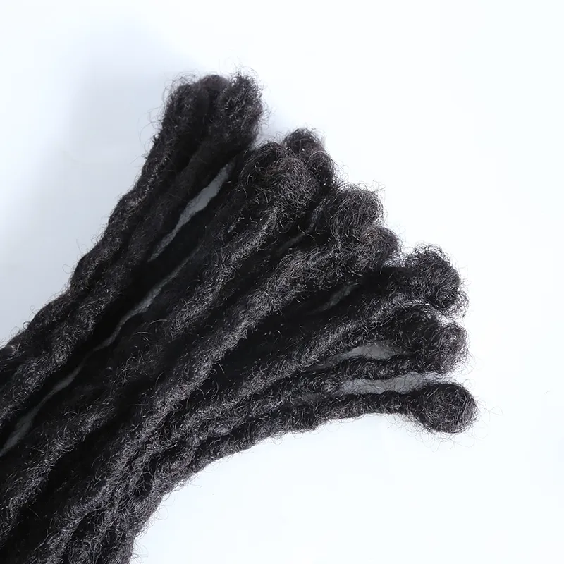 Pre-Looped Human Hair Loc Extensions With Curly Ends - Image 8
