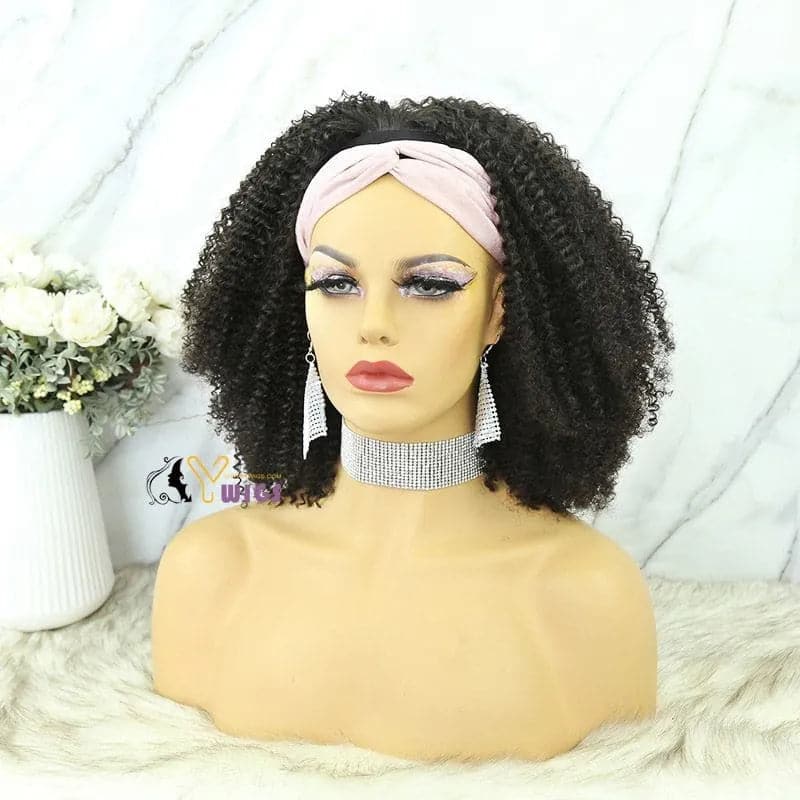 Ruth Kinky 4B-4C Human Hair Headband Bob Wig - Image 4