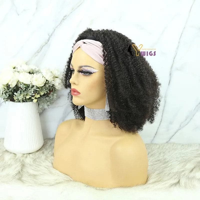 Ruth Kinky 4B-4C Human Hair Headband Bob Wig - Image 5