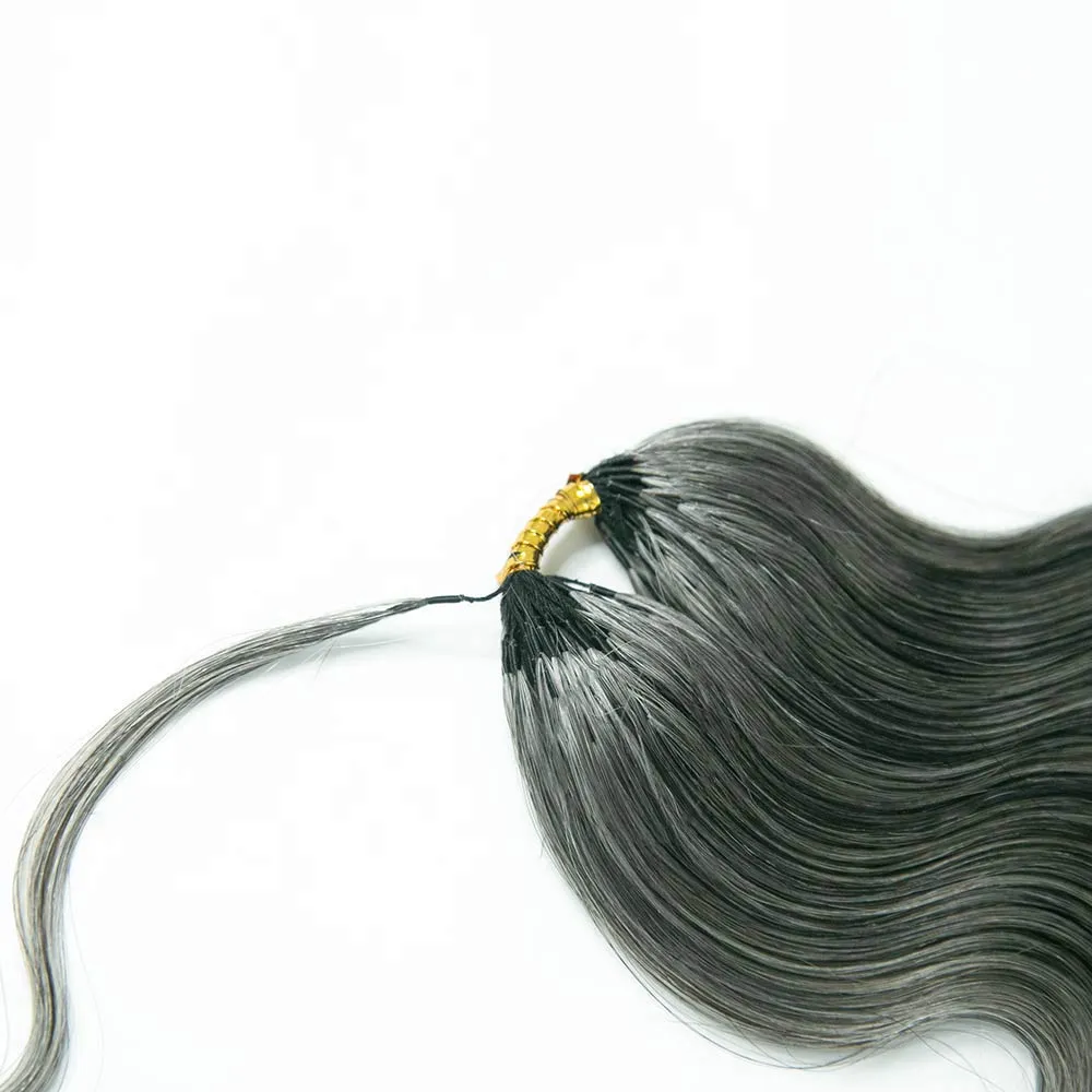 Salt & Pepper Body Wave Human Crochet Hair - Image 3