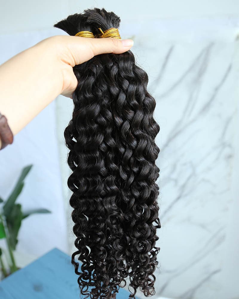Spanish Curl Bulk Hair Extensions for Braiding - Image 10