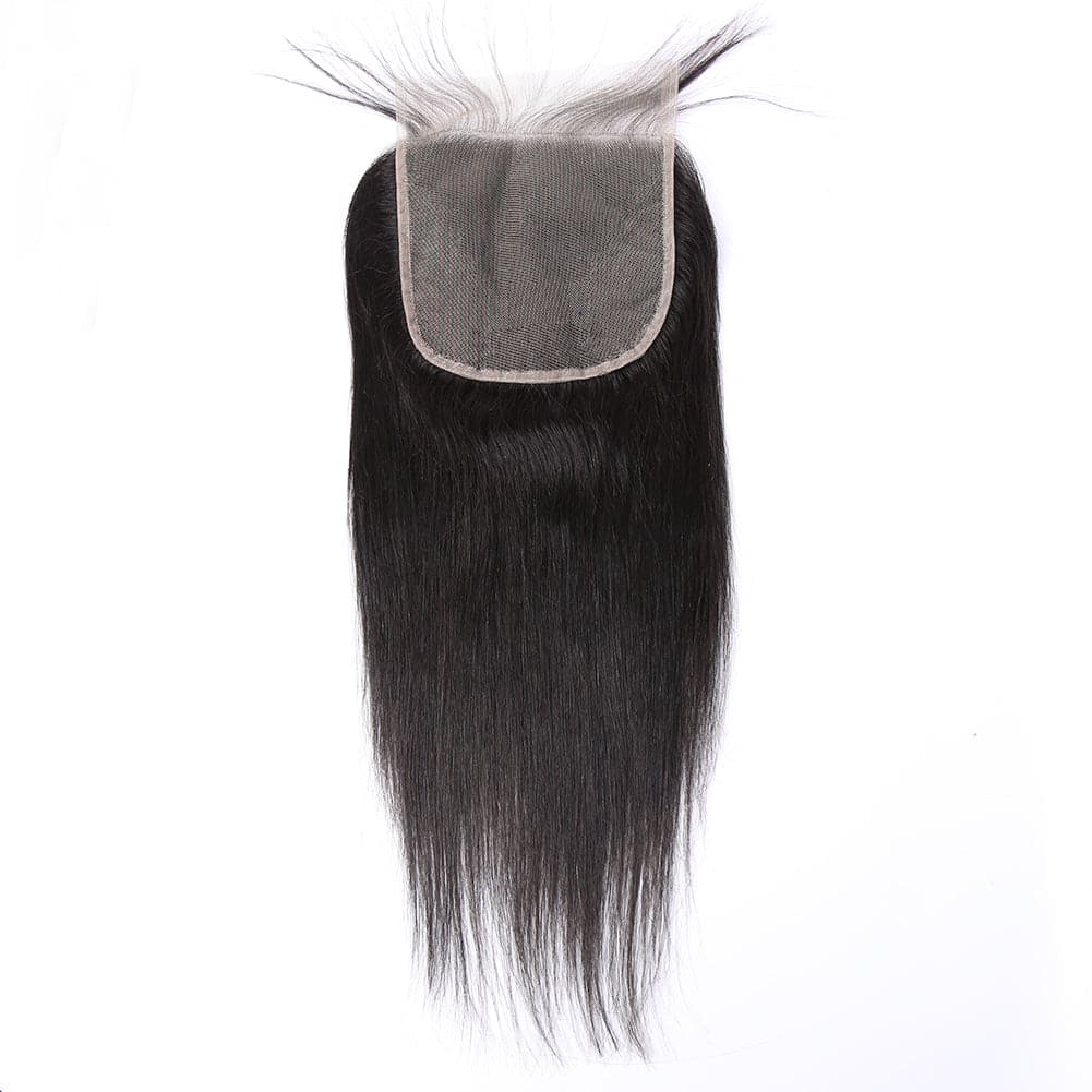 Natural Color Brazilian Hair Straight HD 6X6 Lace Closure BS01 - Image 3