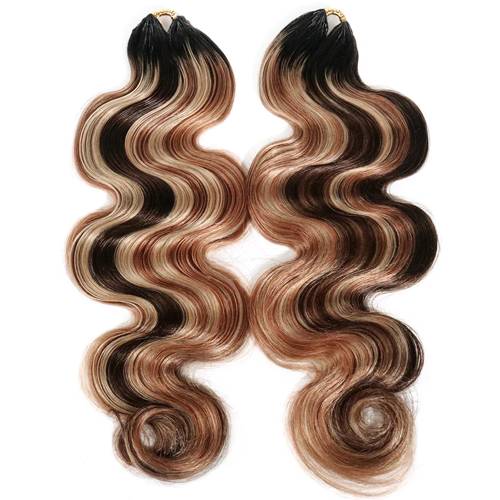 #T1B/4/27/30 Mix Blend Body Wave Human Crochet Hair - Image 5